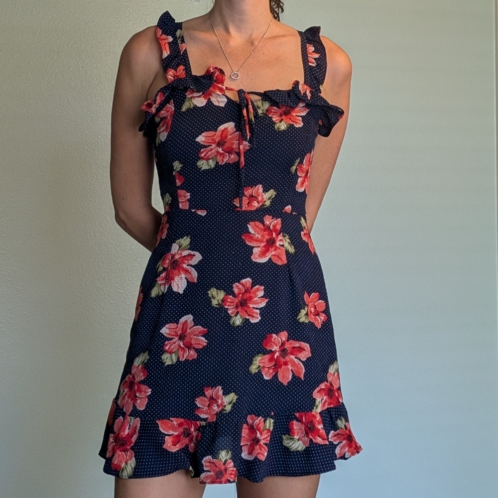Floral Navy Dress